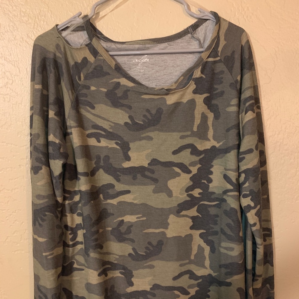 Long sleeve camo shirt